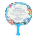 Stock Pool Fan Menu Printed on Tear Resistant Stock, Waterproof