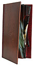 Bar Drink Menu 
 Full Copper Front
 Die Cut 4 Color Inserts