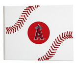 Custom cover with 4 color tip-in logo and hand stitch baseball seams.