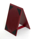 4 x 6 burgundy wine table tent holder. Can be made any color and any size.